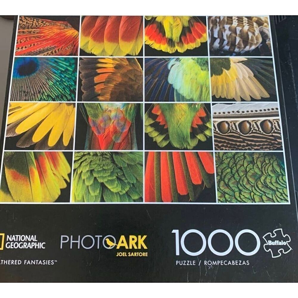 Buffalo Games National Geographic Photoark Feathered Fantasies 1000 pc Jigsaw Pu